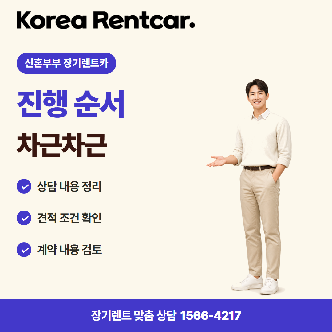 신혼부부 장기렌트카 · 이용 절차 카드뉴스